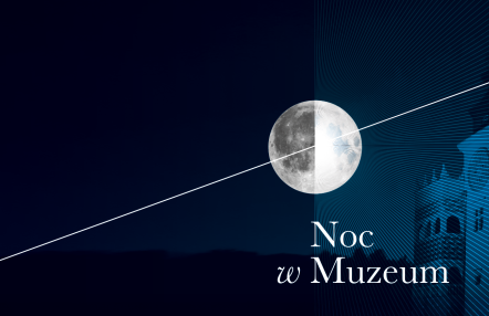księżyc w pełni oścwietla chłodnym światłem mury zamku
